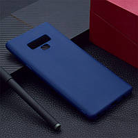 Чехол для Samsung Galaxy Note 9 / N960 6.4'' силикон soft touch бампер темно-синий