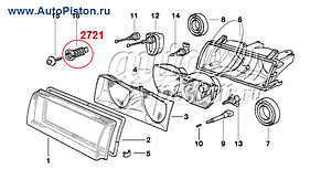 Кліпса кріплення фар на BMW, фото 3