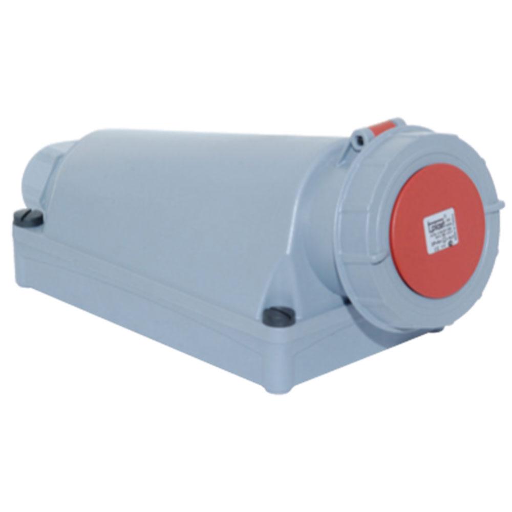 Разъем силовой: розетка накладная, 125А, 4 полюса 3p+e, IP67: купить ...