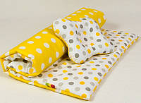 Набор в детскую коляску BabySoon Солнышко одеяло 65 х 75 см подушка 22 х 26 см желтый (103)