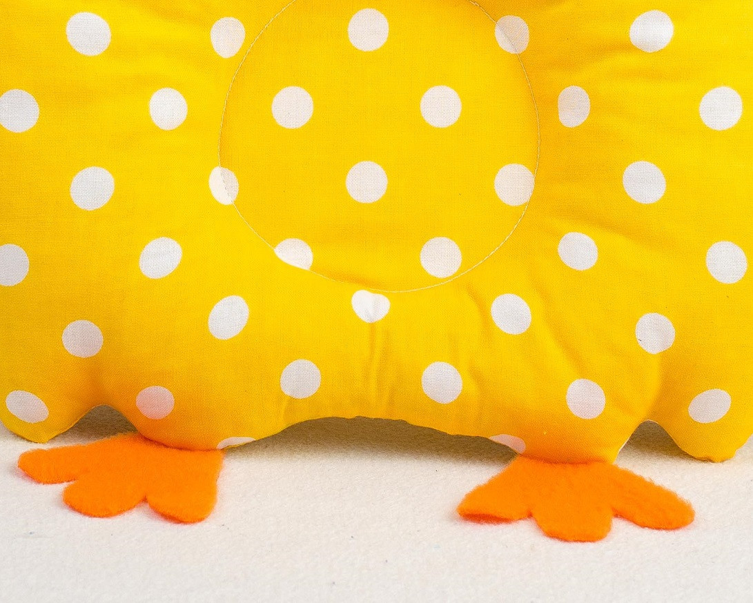 Комплект в коляску BabySoon Совунья одеяло 65 х 76 см подушка 22 х 26 см желтый (116) - фото 4 - id-p883691788