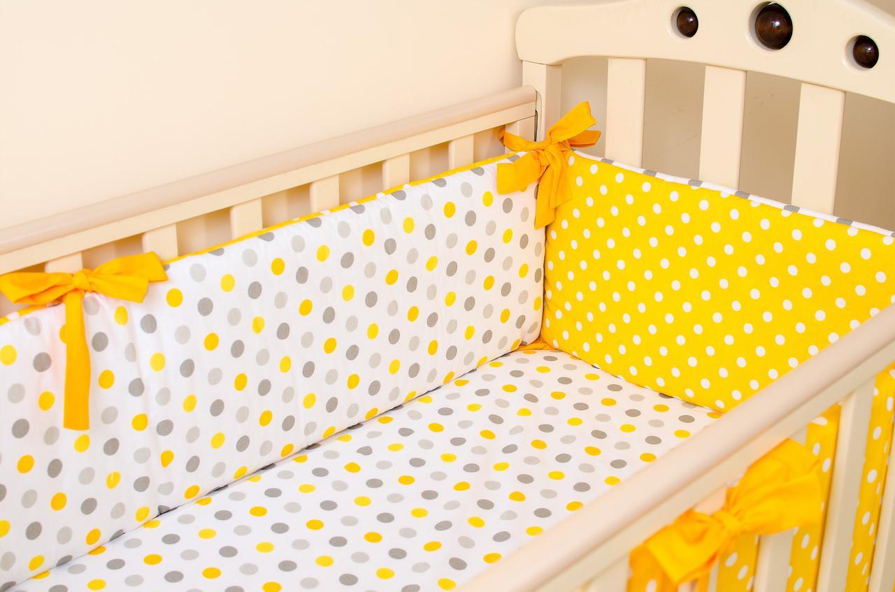 Бортики в детскую кроватку + простынь на резинке BabySoon Солнышко 360смх27см простынь 60смх120см(533) - фото 1 - id-p883691891