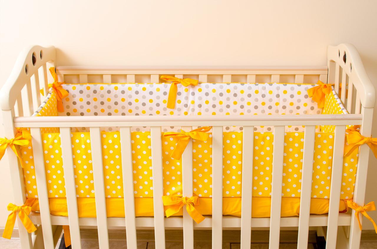 Бортики в детскую кроватку + простынь на резинке BabySoon Солнышко 360смх27см простынь 60смх120см(533) - фото 8 - id-p883691891