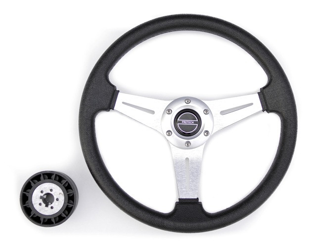 Рульове колесо 35 см Pretech HD-5125D 350мм срібло
