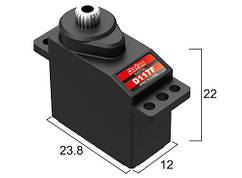 Сервопривод мікро 12г BATAN D117F 2.5кг/0.12сек метал цифровий