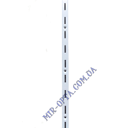 Рейка (перфопрофіль) одинарна біла 2 м