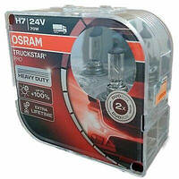 Галогенная лампа OSRAM H7 24V 70W PX26d Truckstar Pro +120% Duo box 64215TSP