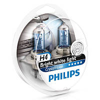 Галогенная лампа PHILIPS H4 12V 60/55W P43T-38 CRISTAL VISION 2H4+2W5W (Set -2 pcs.) 12342CVS2