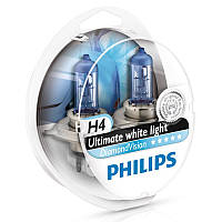 Галогенная лампа PHILIPS H4 12V 60/55W P43T-38 DIAMOND VISION (Set - 2 pcs.) 12342DVS2