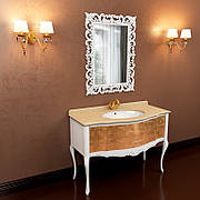 Комплект меблів у ванну кімнату "Анжелика" (тумба + роковина + стальниця + зеркало)