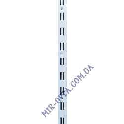 Рейка (перфопрофіль) подвійна біла 2 м