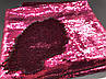 Тканина пайєтка двостороння. Колір рожевий, фото 4