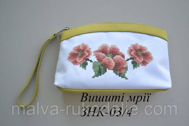 Косметичка-заготовка під вишивку ЗНК-03/4 (шкіра), фото 1
