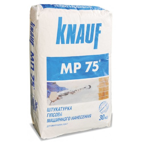 KNAUF машинна штукатурка МП-75 гіпсова, мішок 30 кг