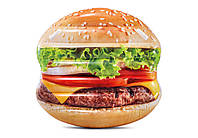 Пляжний надувний матрац Intex 58780 "Гамбургер", серія "Фастфуд", 145 х 142 см