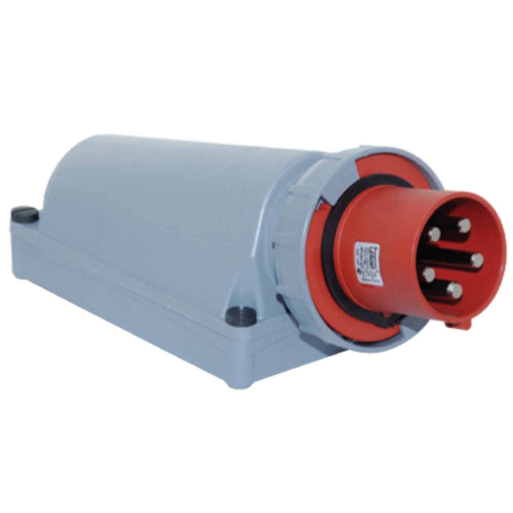 Разъем силовой: вилка накладная, 125А, 5 полюсов 3p+n+e, IP67: купить ...