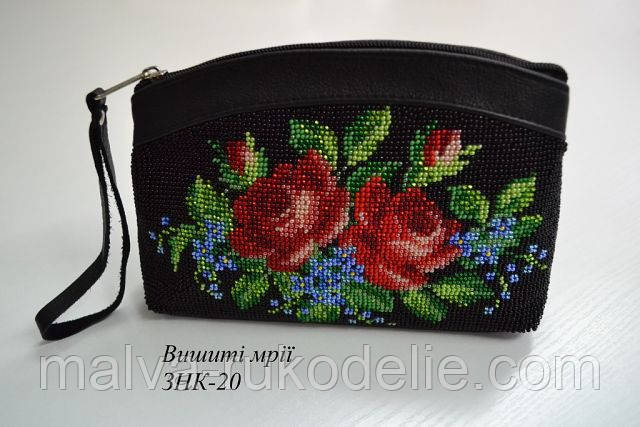 Косметичка-заготовка під вишивку ЗНК-20 (шкіра/шкіра)