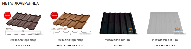 материал для кровли - металлочерепица Юг-профиль материал для кровли - металлочерепица Юг-профиль