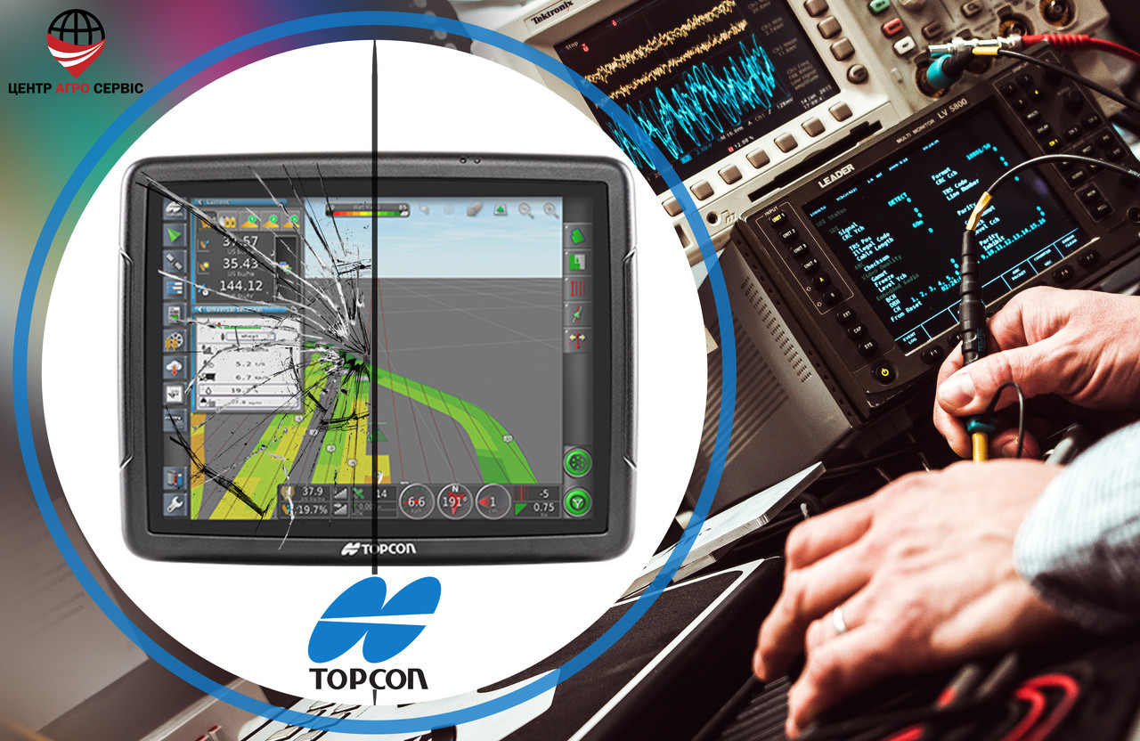 Діагностика, ремонт, прошивання курсоукача (агронавігатора) TOPCON x35