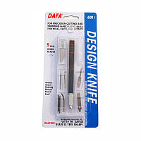 Набір для моделювання 6001: ніж макетний, 5 змінних лез + 7 насадок, DAFA 9416006001