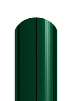 Штакет полукруглый двухсторонний полиестер 6005 темно-зеленый