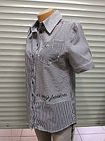 Рубашка женская SOGO в полоску с карманами