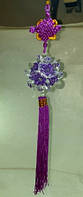 Подвеска Фен-шуй Шар хрустальный цветок Фиолетовый / Подвеска Фен-шуй Шар хрустальный цветок Фиолетовый 36x6x6
