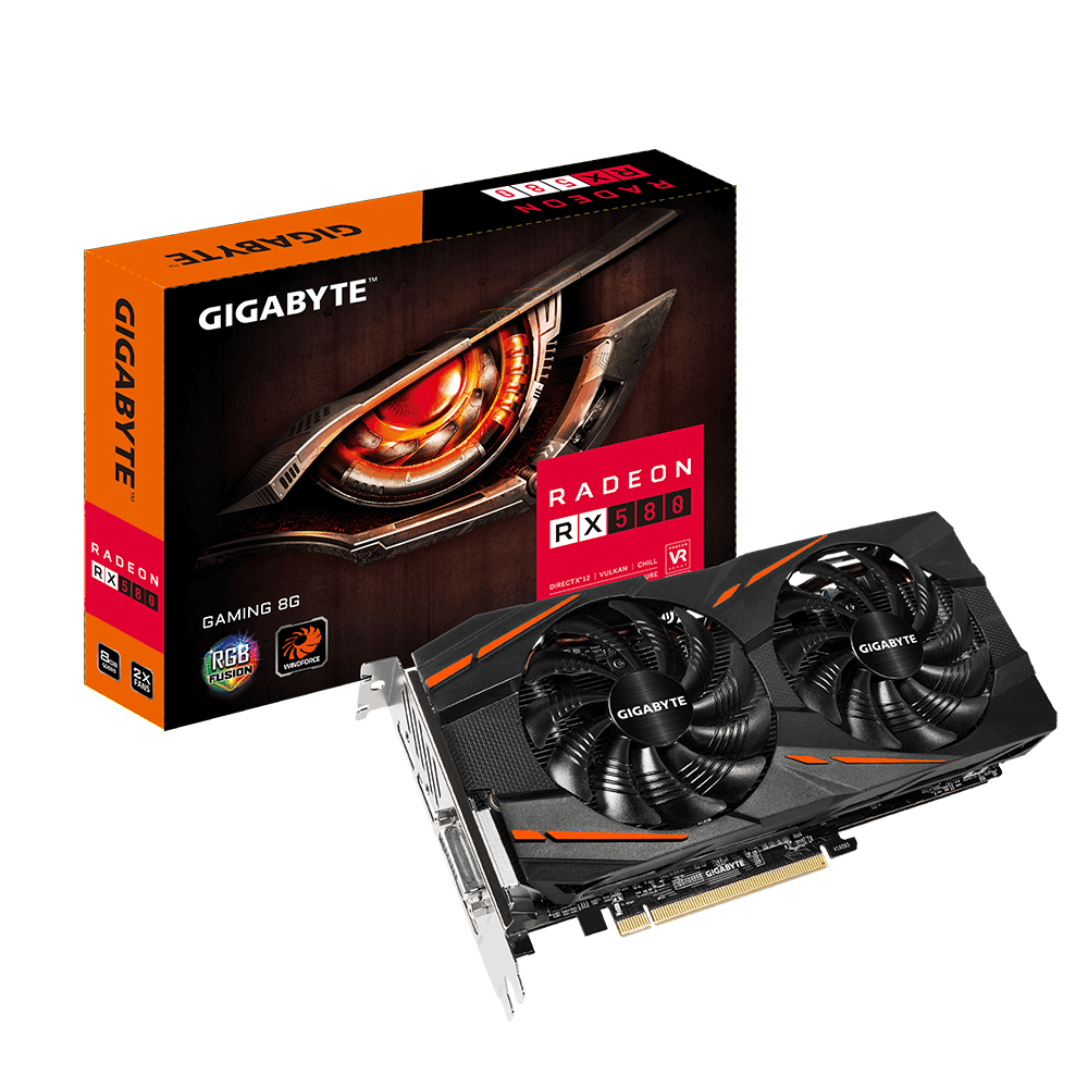 Відеокарта GigaByte Radeon RX 580 Gaming 8G (GV-RX580GAMING-8GD)