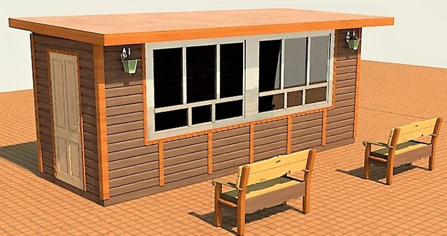 Торговий дерев'яний кіоск в Києві фото 6