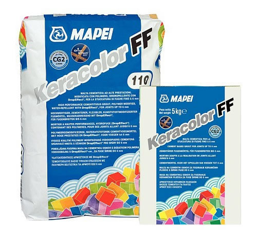 Затирка для швів цементна 2 кг, KERACOLOR FF Mapei