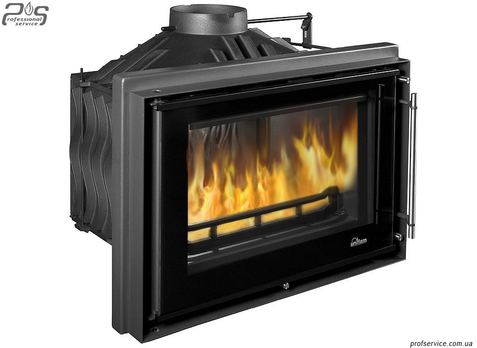 Камінна топка UNIFLAM 720 PRESTIGE із шибером, з підведенням повітря — 12 кВт, фото 1
