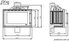 Камін для опалення будинку UNIFLAM 850 PRESTIGE із шибером, з підведенням повітря — 14 кВт, фото 2