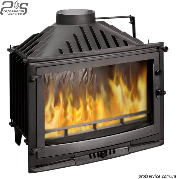 Чавунна камінна топка зі склом UNIFLAM 700 SELENIC EKO із шибером — 14 кВт, фото 1