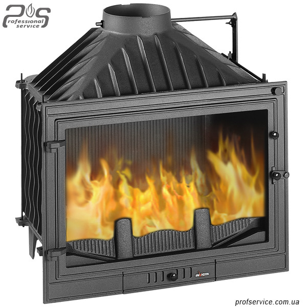 Камінна чавунна топка зі склом вбудована INVICTA 700 PROMO / PRIMO із шибером — 10 кВт, фото 1