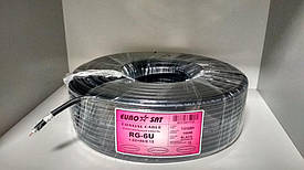 Коаксіальний кабель RG-6U 48% "EuroSat" (100м. чорний)