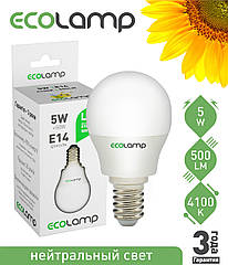 LED лампа 5 Вт, E14 холодне світло