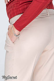 Стильні штани-чінос для вагітних LISA TR-19.023 бежеві