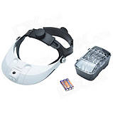 Лупа бінокулярна з LED-підсвіткою, 1X-6Х кратне збільшення, MG81001H, фото 4