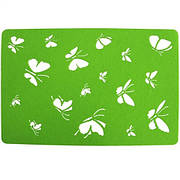 Підставка на стіл Метелики 30х45 см фетр зелений CH-4248