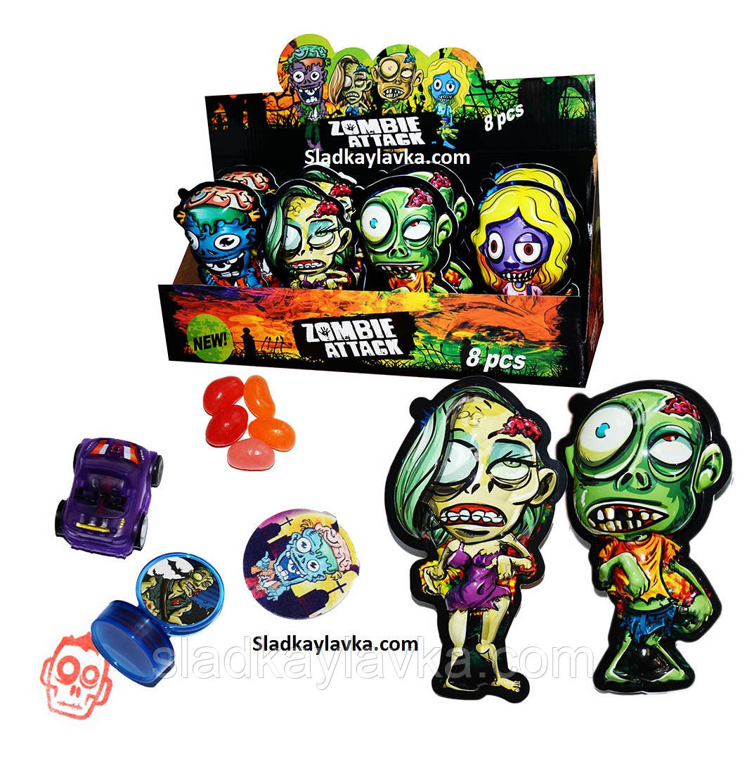Яйце пластикове Toy Egg Zombie attack 8 шт (China)