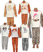 Пижама махровая детская с вышивкой 01239 Микс вельсофт 26