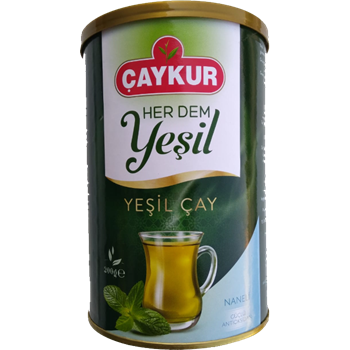 Турецький чай зелений з м'ятою розсипний дрібнолистовий Caykur Yesil 200 г