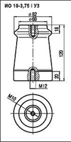 Изолятор ИО-10-3,75 - фото 3 - id-p80668799