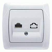 Розетка комп'ютерна біла Viko Сагмеп 561032