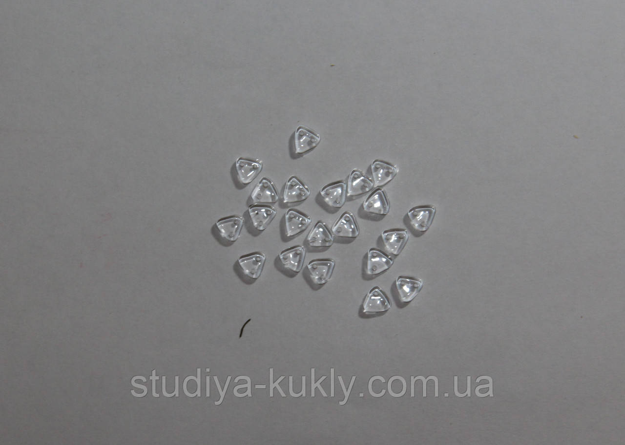 Гудзик для ляльок мікро, скло, 5-6 мм, № 8ст, фото 1