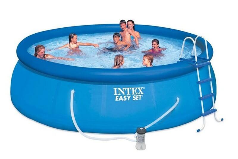Басейн наливна Intex 26168, 457-122 см,фільтр-насос сходи,підстилка,тент