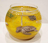 Декоративна гелева свічка Чародійка куля морська черепаха, фото 4