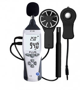 Гігрометр / люксметр/анімометр/шумомір/термометр — FLUS ET-965 (5 в 1)