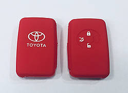 Силіконовий чохол на смарт ключ Toyota тип2 червоний
