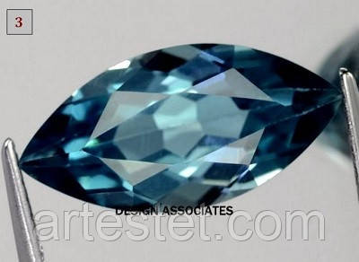 Натуральний Лондон топаз, 1.21 Ct